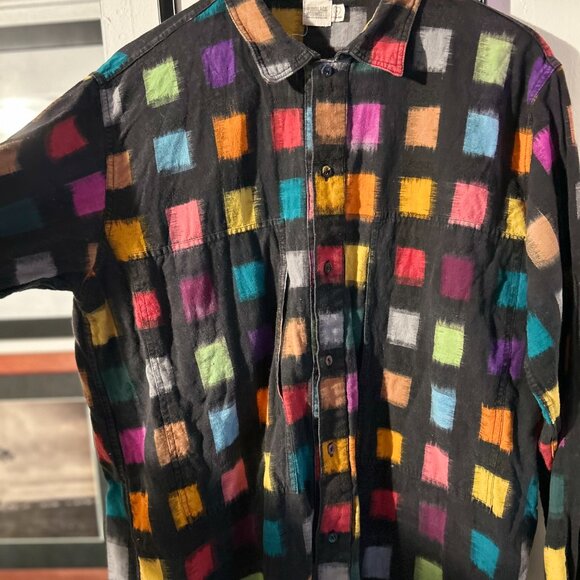 Norblack Norwhite Keep it Classic Ikat Shirt [Black] - Picture 7 of 9